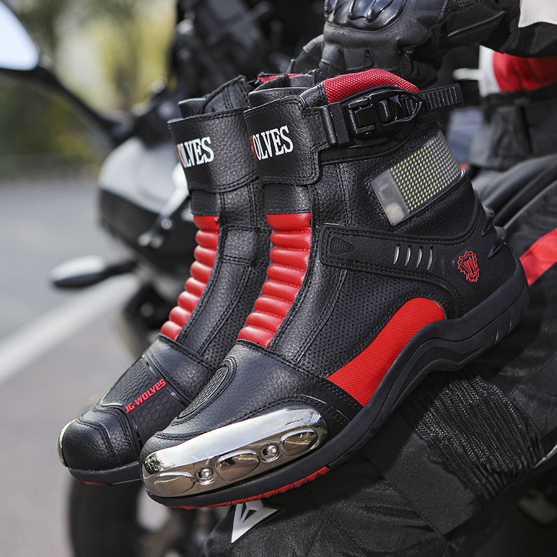 Outdoor Adventure Brands - JG.WOLVES Wear-resistant Motorcycle Boots Anti-slip Outdoor