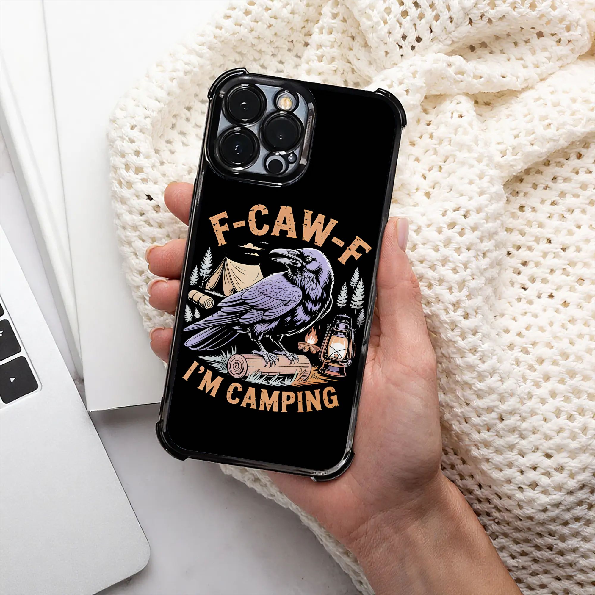 Funny Raven F CAW F I'm Campin - Outdoor Adventure Camp 评论和价格
