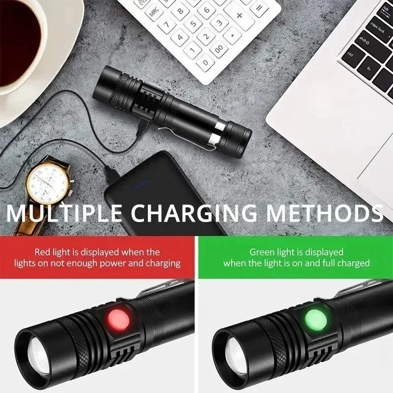 T6 LED Rechargeable Flashlight - Outdoor Adventure Camp 评论和价格