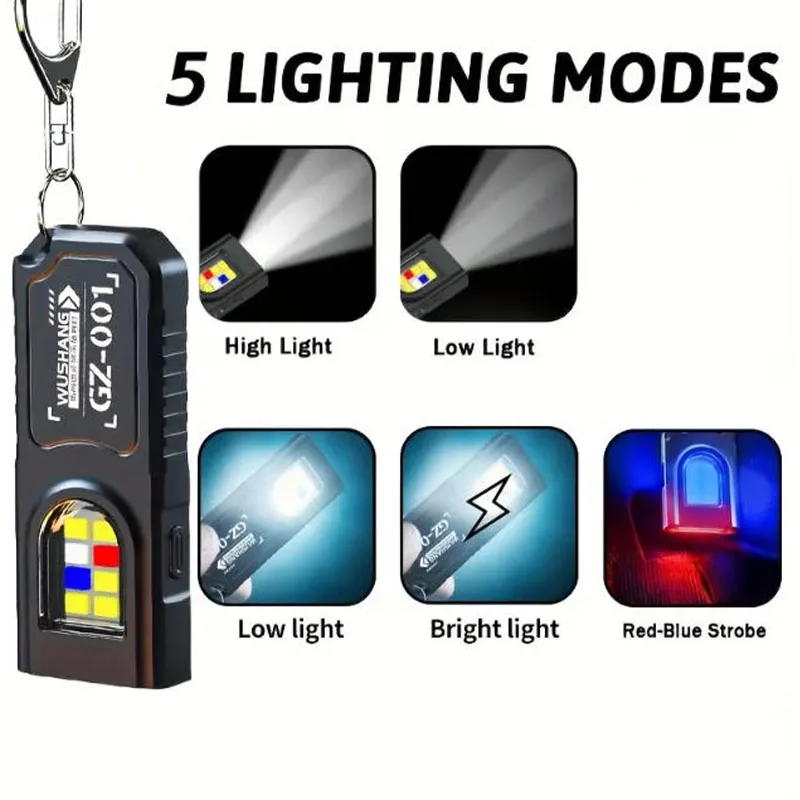 Powerful Mini COB LED Keychain - Outdoor Adventure Camp 评论和价格