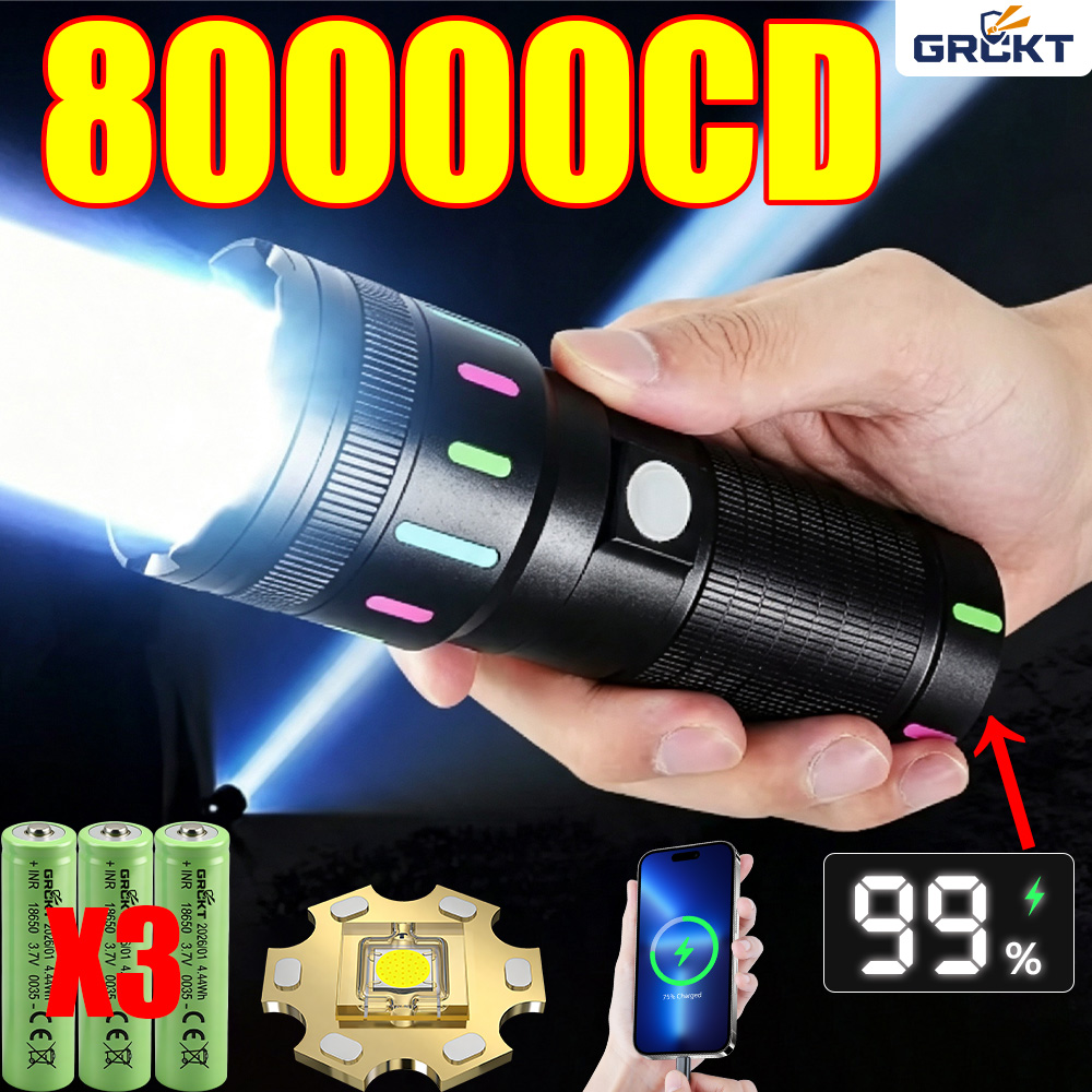 80000CD Most Powerful LED Flas - Outdoor Adventure Camp 评论和价格