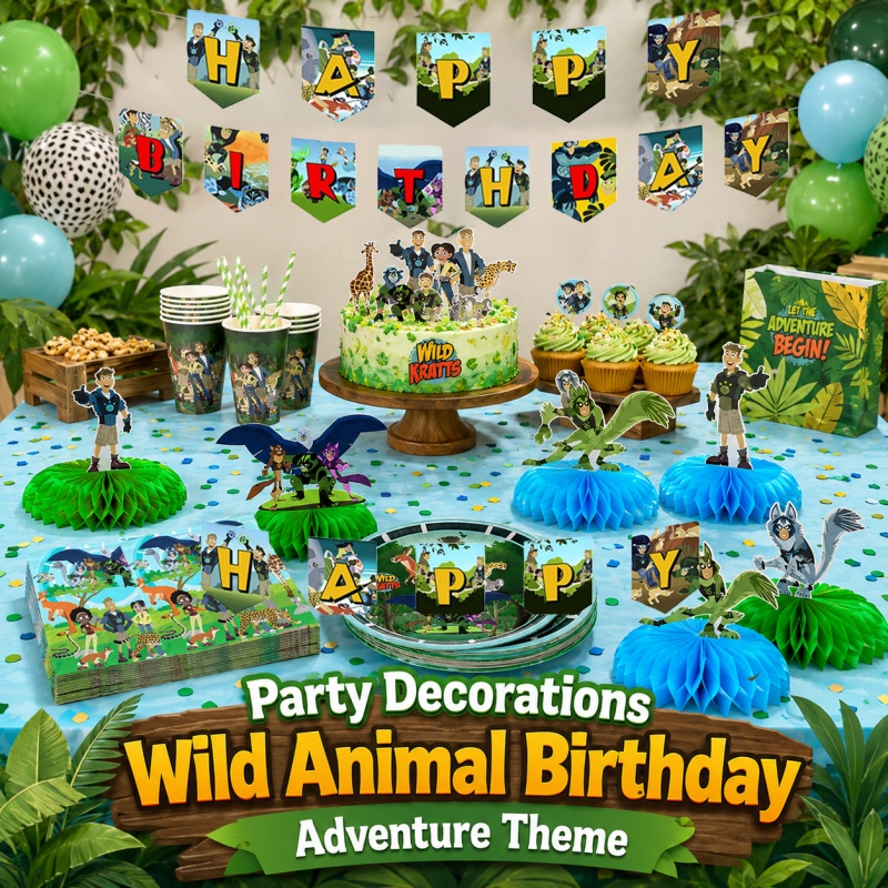 Wild Kratts Birthday Picnic Po - Outdoor Adventure Birthday Party 评论和价格