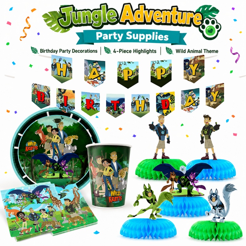 Wild Kratts Birthday Picnic Po - Outdoor Adventure Birthday Party 评论和价格